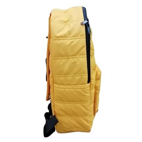Mochila Acolchada Amarilla Diseño Moderno Escolares Casual-1