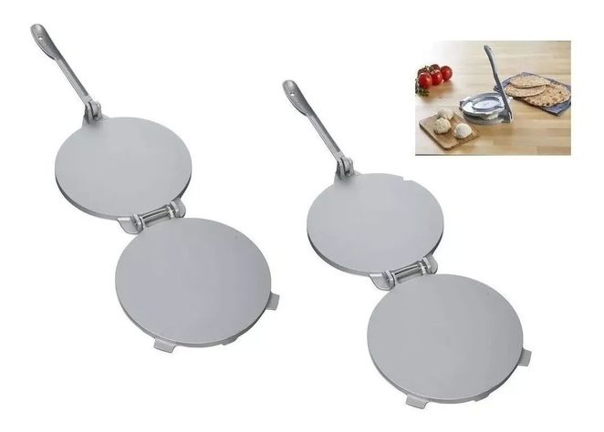 Set 2 Prensa Para Tortillas Masa Cocina Prensa De Tortillas 20cm-1