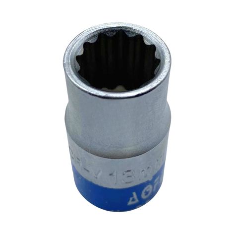 Dado Corto Poligonal de 1/2" x 13mm Herramienta Ferreteria-0