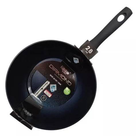 Wok Antiadherente Diamond Collection 28cm. Keep -1