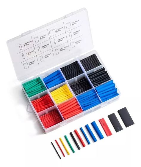 Set 560 Tubos Termoretractil Aislante Union Termoencogible Conectores Electricos Aislante-0