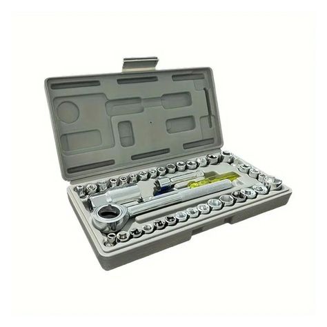 Set Juego de Dados 40 Pzas Universal Repuestos Ferreteria-3
