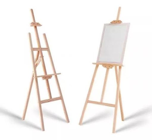 Atril Caballete Ajustable De Madera Para Pintar 1.20mt-2