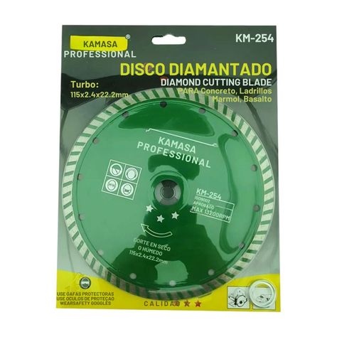 Disco Diamantado Turbo de 115mm Herramienta Ferreteria KM254-0
