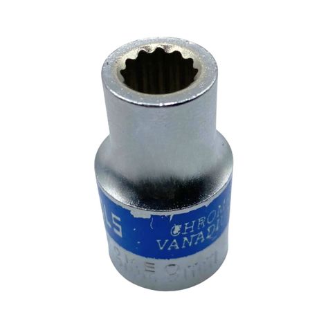 Dado Corto Poligonal de 1/2" x 9mm Herramienta Ferreteria-0