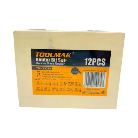 Set 12 Fresas para Madera Accesorios Ferreteria TMK19278-1