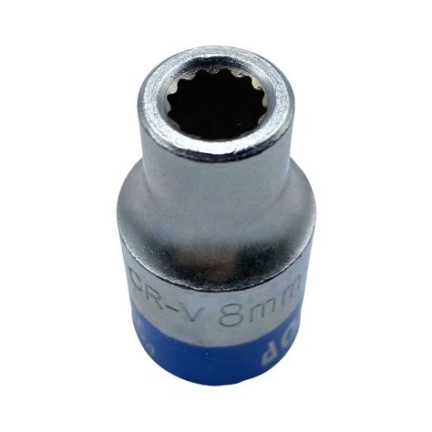 Dado Corto Poligonal de 1/2" x 8mm Herramienta Ferreteria-0