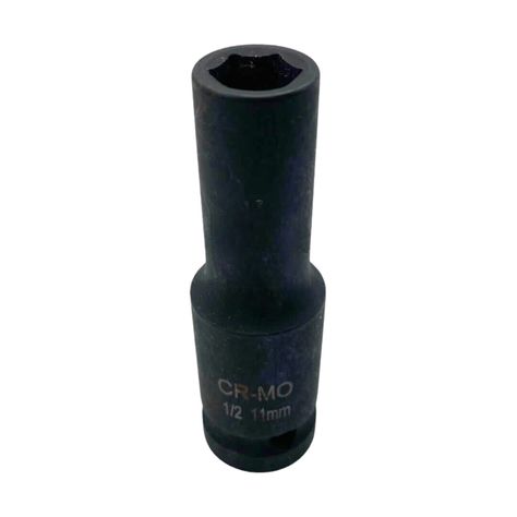 Dado Largo Hexagonal Impacto 1/2" X 11mm Herramienta Ferreteria-0