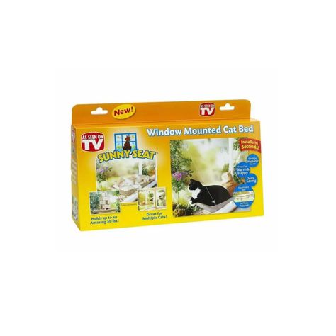Cama Ventana Gato Soporte Succión Descanso Para Mascotas-1