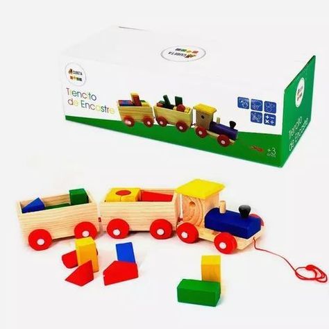 Tren De Carga De Madera Didáctico Para Niños-2
