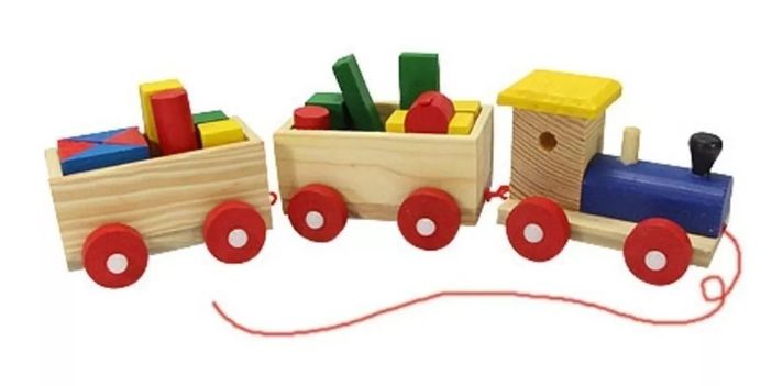 Tren De Carga De Madera Didáctico Para Niños-4