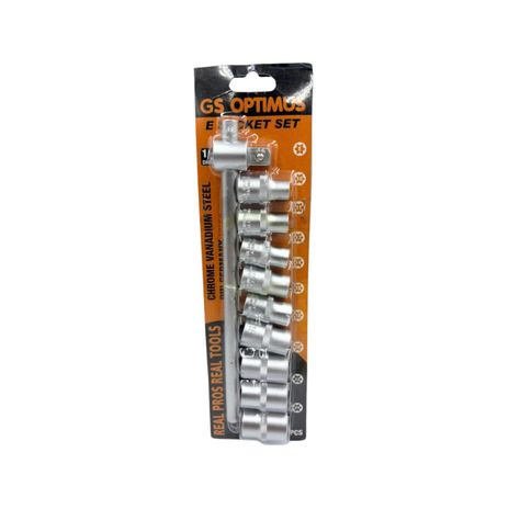 Set Juego de Dados 10 Pzas Punta Estrellas 1/2 Pulgadas Ferreteria-0