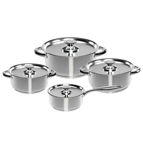 Bateria Cocina Wens 8 Piezas Acero Inoxidable Cocina 460-8SS-0