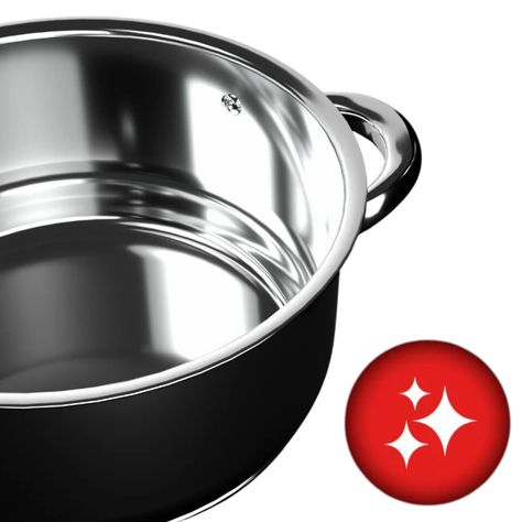Bateria Cocina Wens 8 Piezas Acero Inoxidable Cocina 460-8SS-6