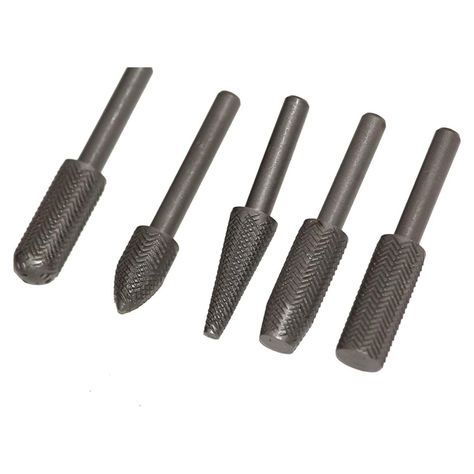 Set Escofina Giratorias 5 Pzas para Metal Herramienta Profesional-0