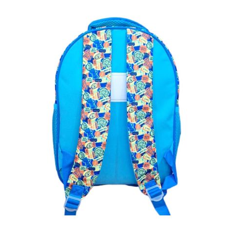 Mochila Infantil Vaquero Azul Estampado Divertido Niños-2