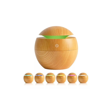 Humidificador Difusor Aromatizador De Ambiente Madera-2