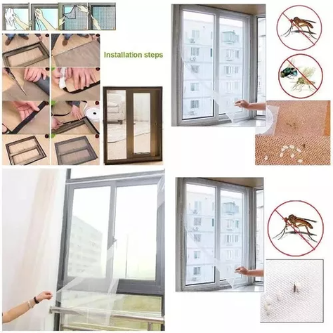 Malla Mosquetera Magnética Para Ventanas Anti Mosquitos-1