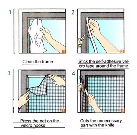 Malla Mosquetera Magnética Para Ventanas Anti Mosquitos-4