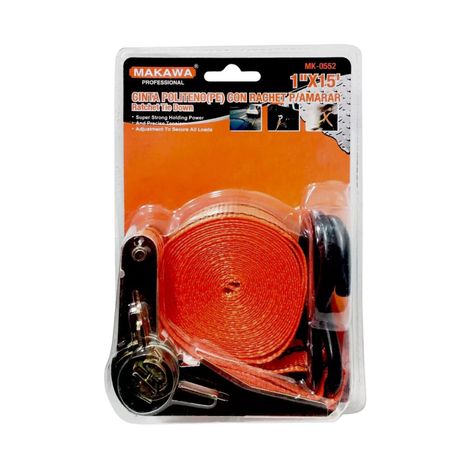 Eslinga Cinta Amarre Ratchet 1x15ft Herramienta MK0552-1