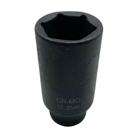 Dado Largo Hexagonal Impacto 1/2" X 27mm Herramienta Ferreteria-0