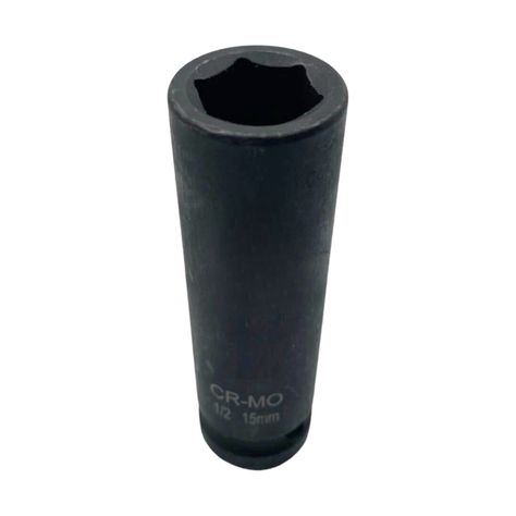 Dado Largo Hexagonal Impacto 1/2" X 15mm Herramienta Ferreteria-0