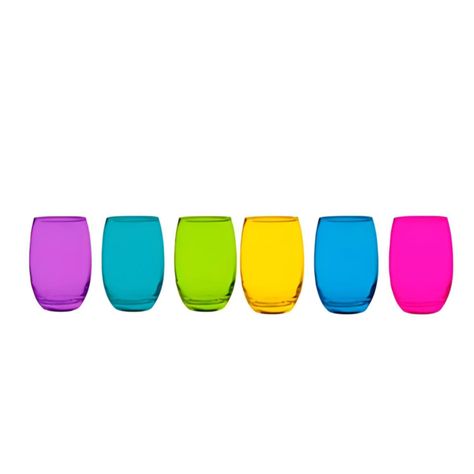 Pack 12 Vasos Altos Vidrio Mikonos Cocina-0