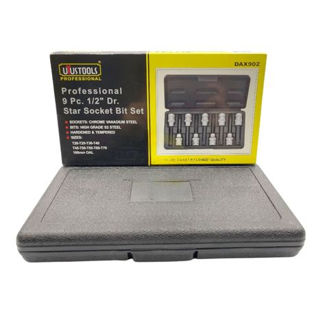 Set Juego de Dados Torx Profesional 9 Pzas de 100mm-2