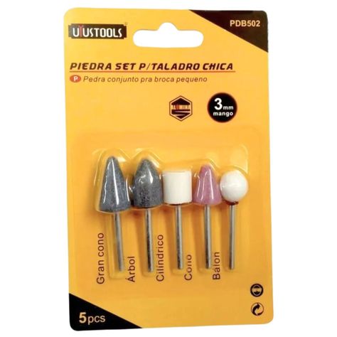 Set Piedras Abrasivas para Taladro 5 Pzas Ferreteria PDB502-0