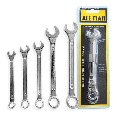 Set Llave Punta Corona 5 Pzas 7-14mm Herramienta Profesional-0