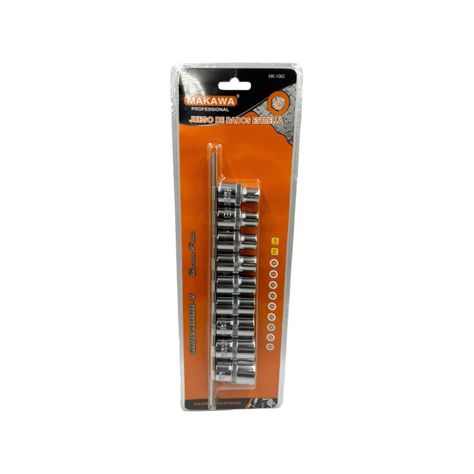 Set Juego de dados 9 Pzas Multiuso 1/2 Pulgadas Ferreteria-0