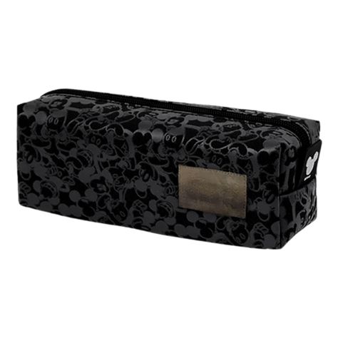 Estuche Escolar Negro Diseño Animado Resistente y Elegante-1