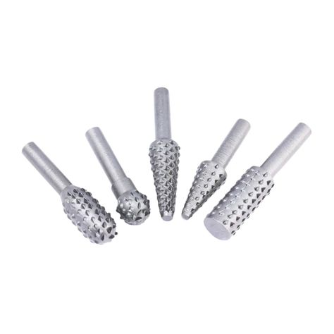 Set Escofina Giratorias 5 Pzas para Madera Herramienta Profesional-0