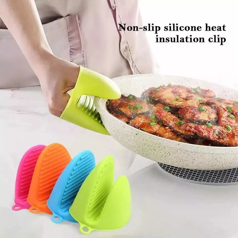 2 Guantes Para Horno Toma Olla Protector De Silicona Cocina-3