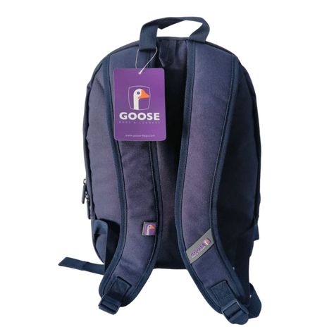 Mochila Escolar Negra Resistente Bolsillo Frontal Cremallera-2