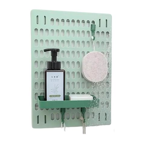 Rejilla Soporte Plástico Baño Verde Rectangular Durable-1