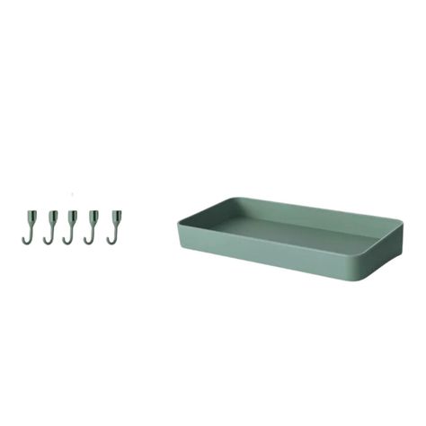 Rejilla Soporte Plástico Baño Verde Rectangular Durable-2