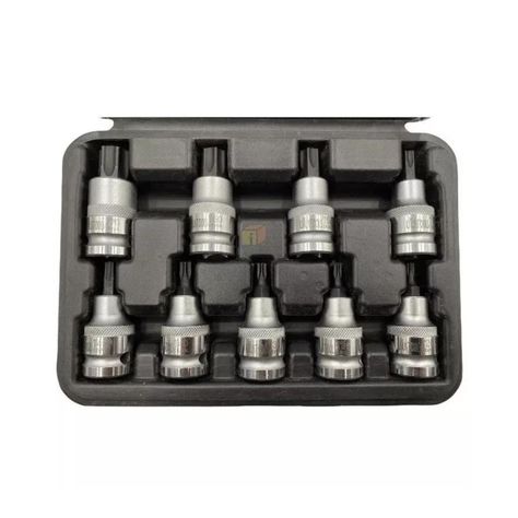 Set Juego de Dados 9 Pzas Torx Profesional 55mm Ferreteria-2