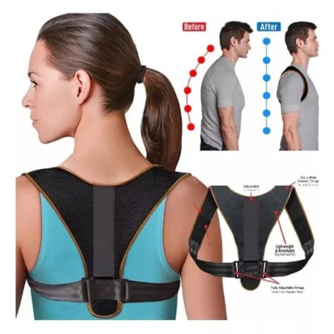 Corrector De Postura Soporte Lumbar De Espalda Mujer Hombre-1