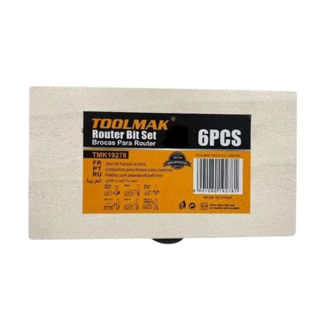 Set 6 Fresas para Madera Accesorios Ferreteria TMK19278-1