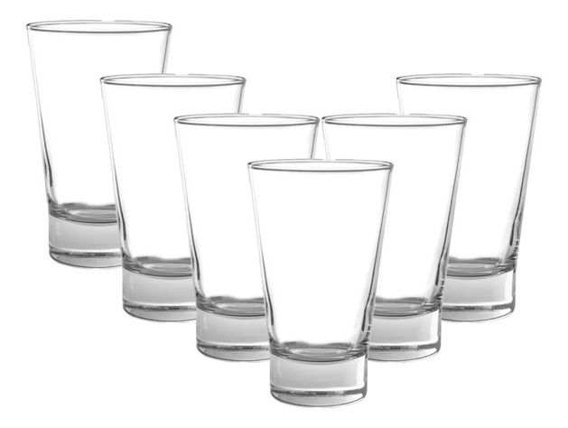 Set 6 Vasos Bajos London Tragos Cristar 347 Ml -0
