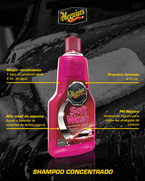 Shampoo Para Autos Meguiars Soft Wash Gel-4