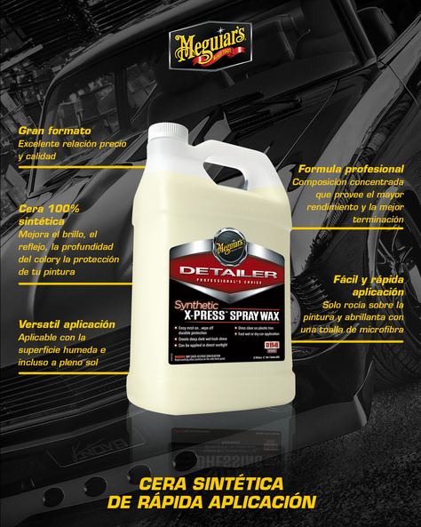 Cera Rápida Profesional Meguiars Synthetic X-press Spray Wax-3