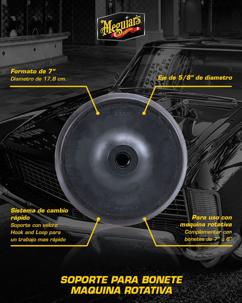 Placa De Apoyo Pulidora Rotativa Meguiars Estándar Backing-4