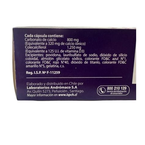 ELCAL D X 30 CAPSULAS CALCIO 320MG VITAMINA D 125U.I-1