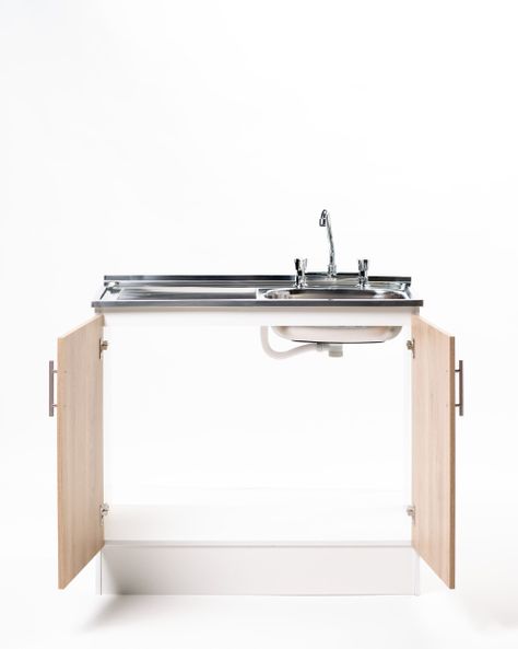 Kit Lavaplatos 2 Puertas 100 cm. Blanco Jerez Sec. Izquierdo-2