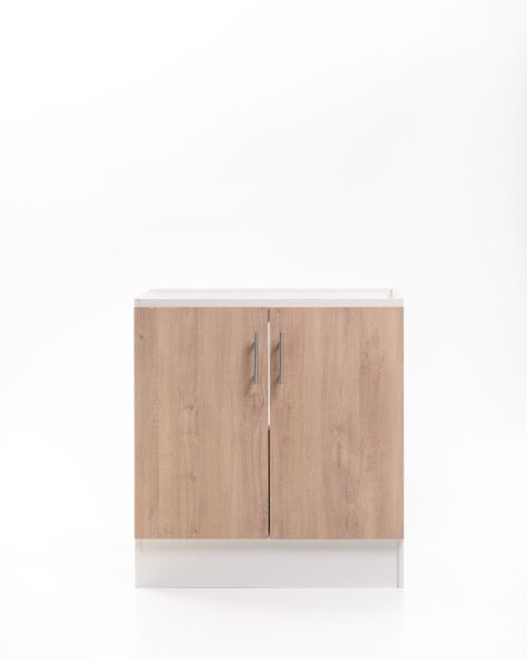 Base Cocina 2 Puertas 80 cm. Bco/Jerez-0