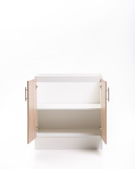 Base Cocina 2 Puertas 80 cm. Bco/Jerez-3