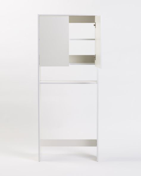 Mueble Organizador WC 2 Puertas Blanco-1