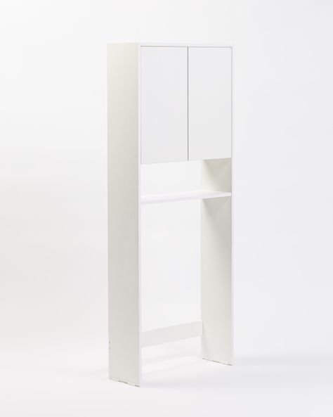 Mueble Organizador WC 2 Puertas Blanco-3
